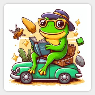 Funny frog Sticker